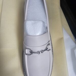 Corkys Women''s Cream Loafers with Silver Accent